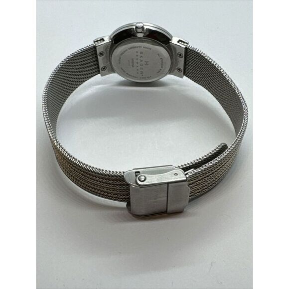 Skagen Ancher 355SSGS Women Stainless Steel Mesh Analog Dial Quartz Watch JNA900 - Picture 9 of 11
